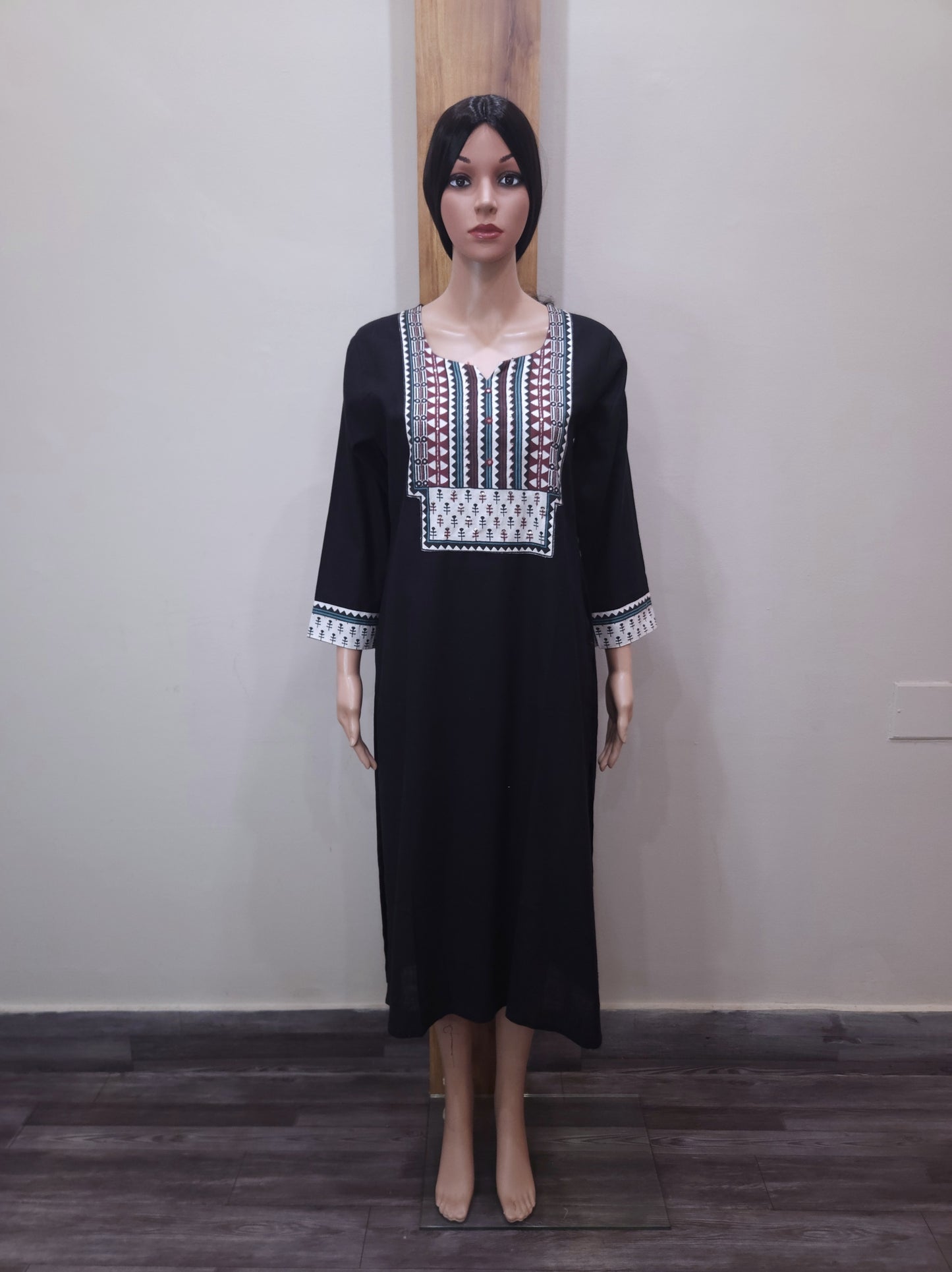 Black Cotton Kurti