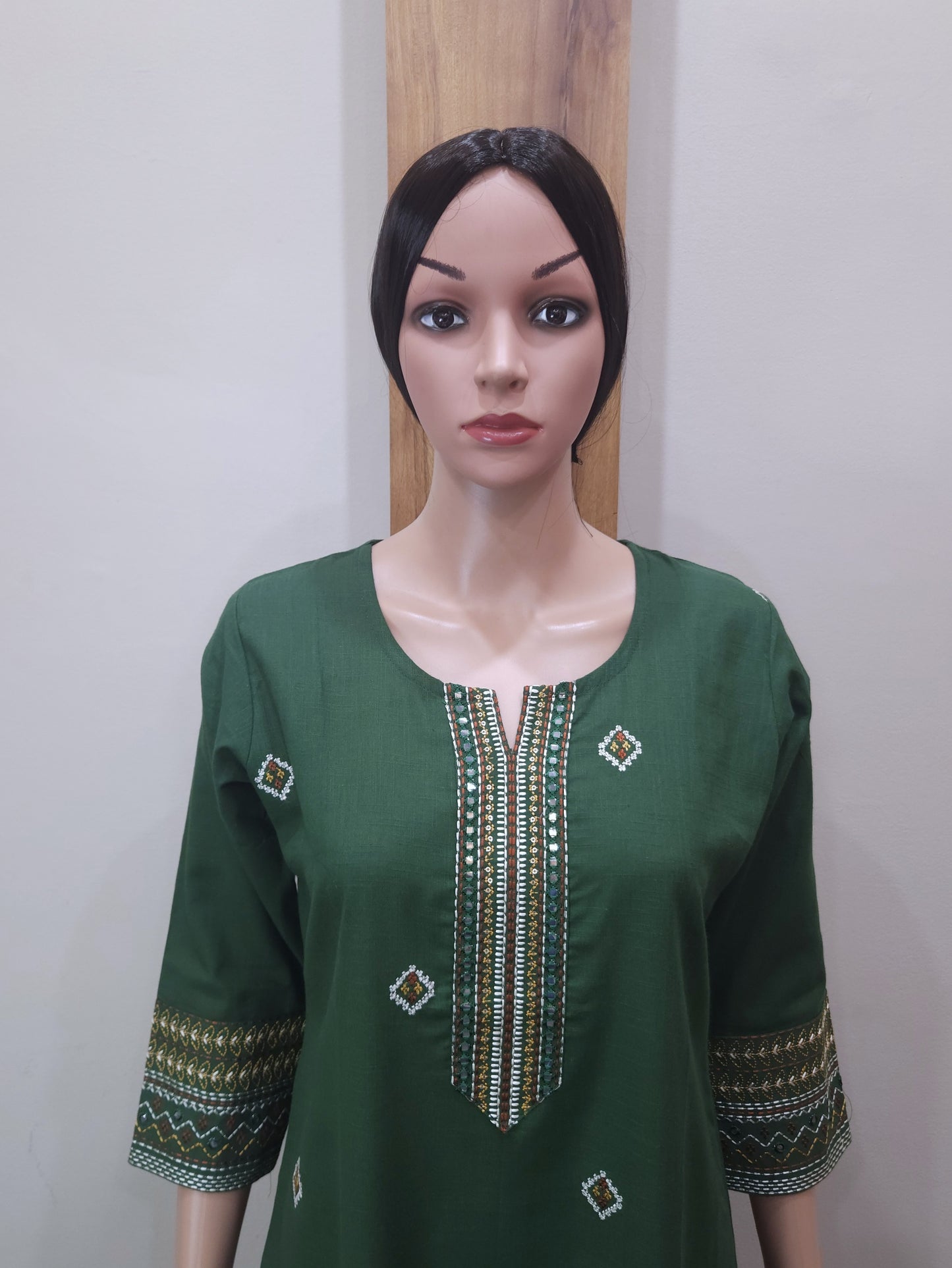 Green Cotton Kurti