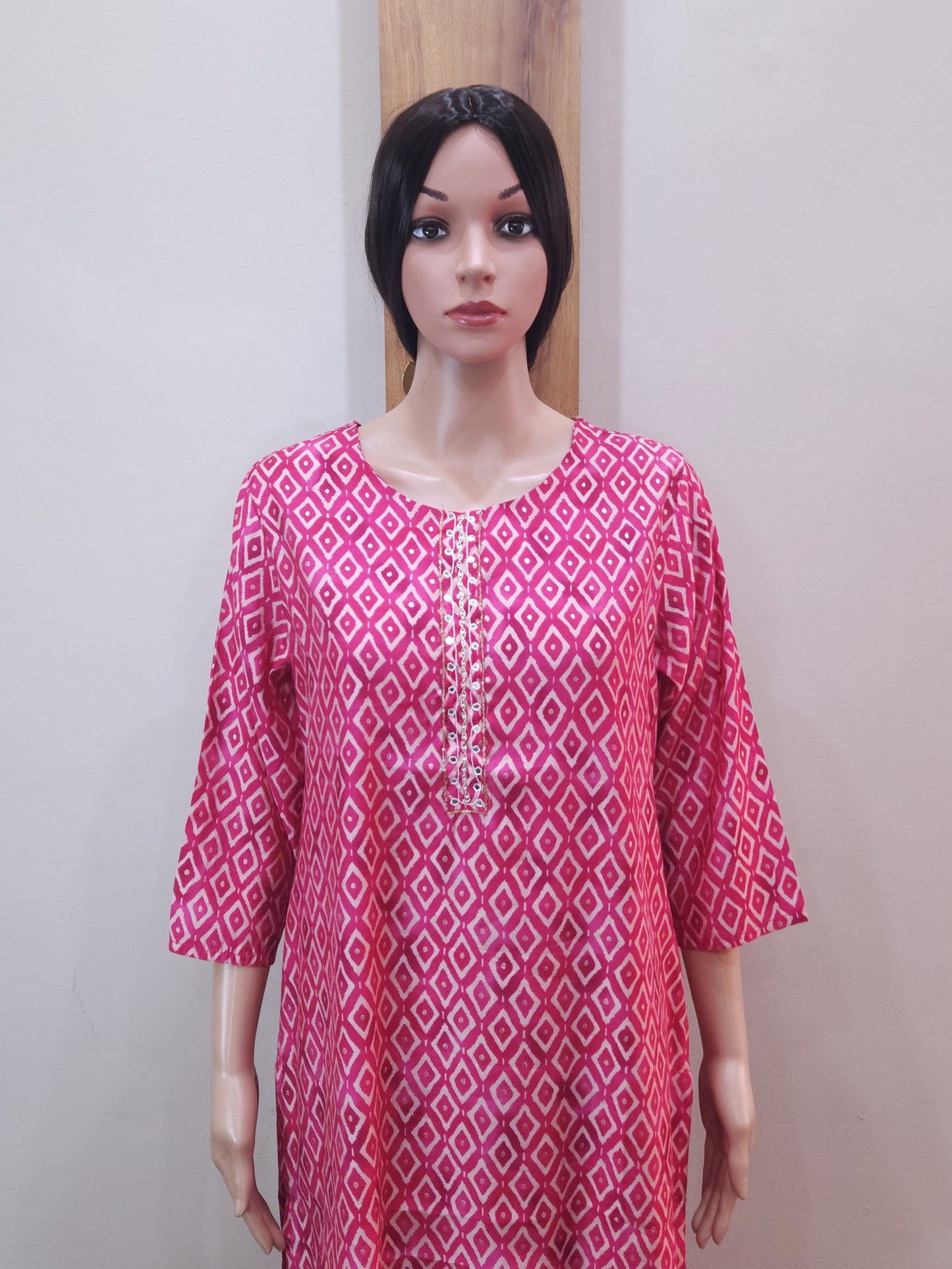 Red Muslin Kurti