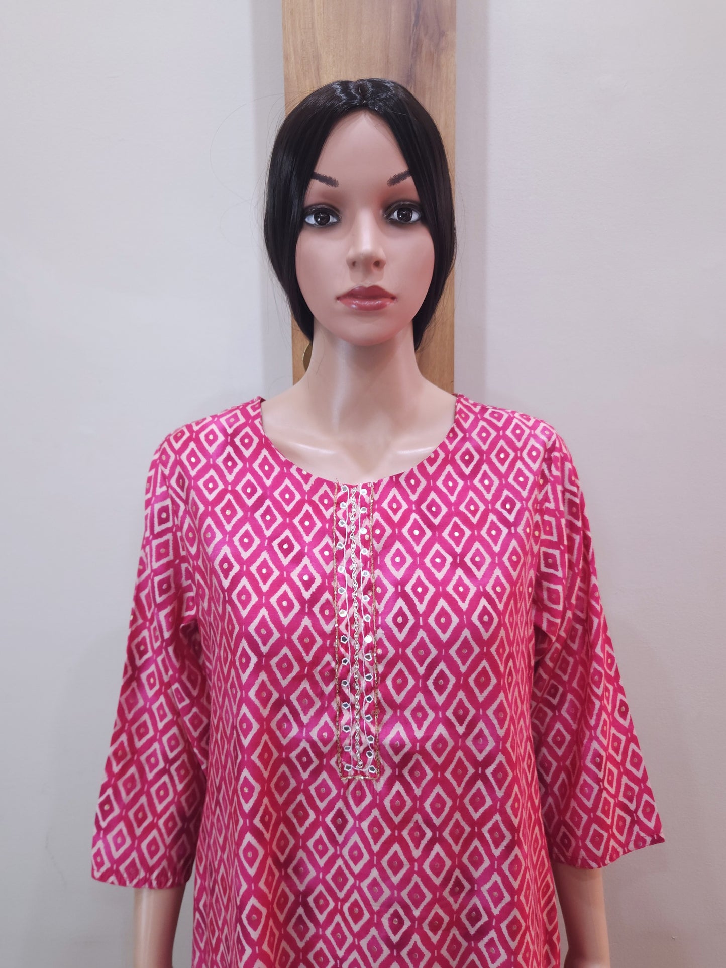 Red Muslin Kurti