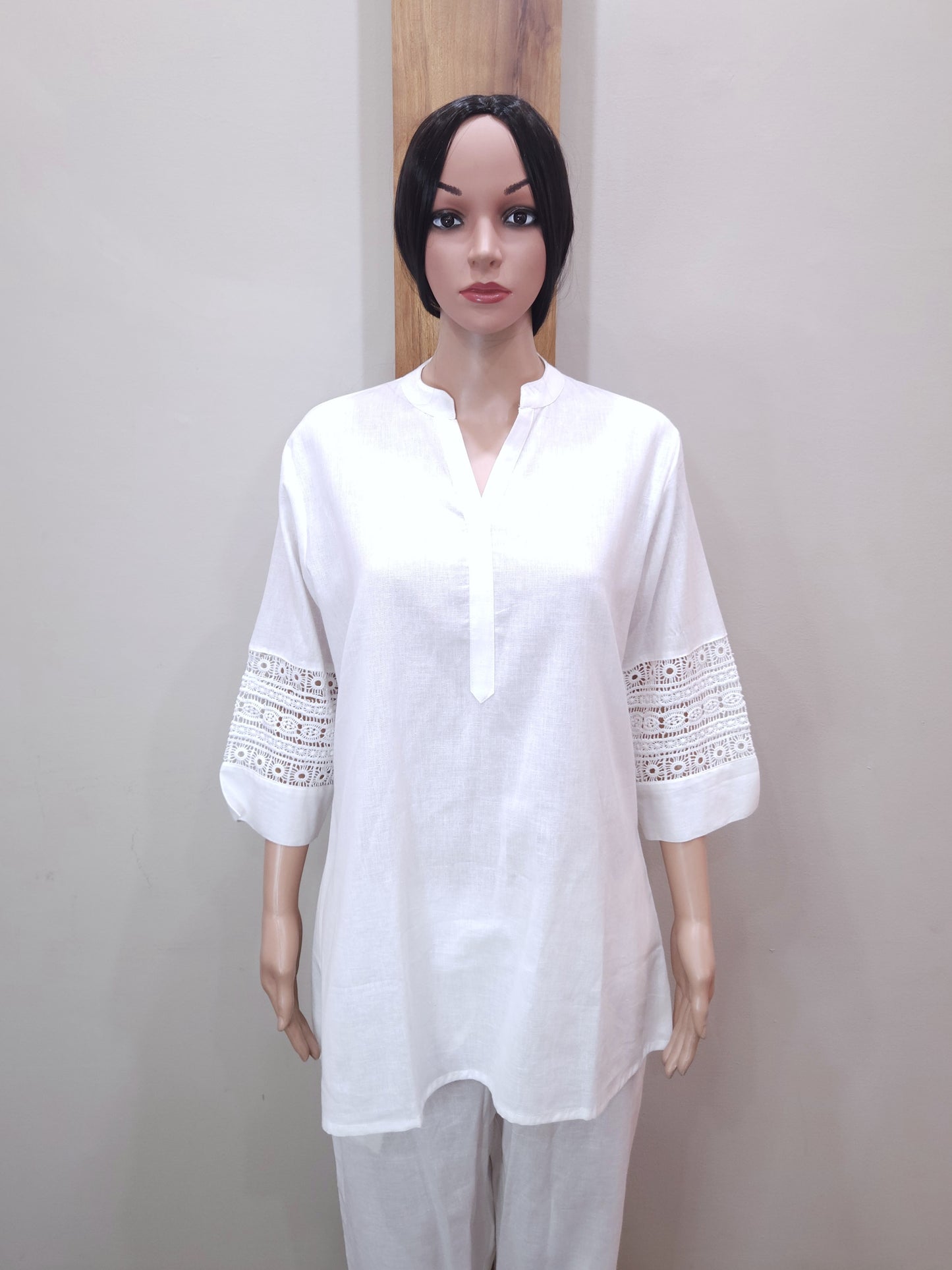 White Cotton Co-ord Set