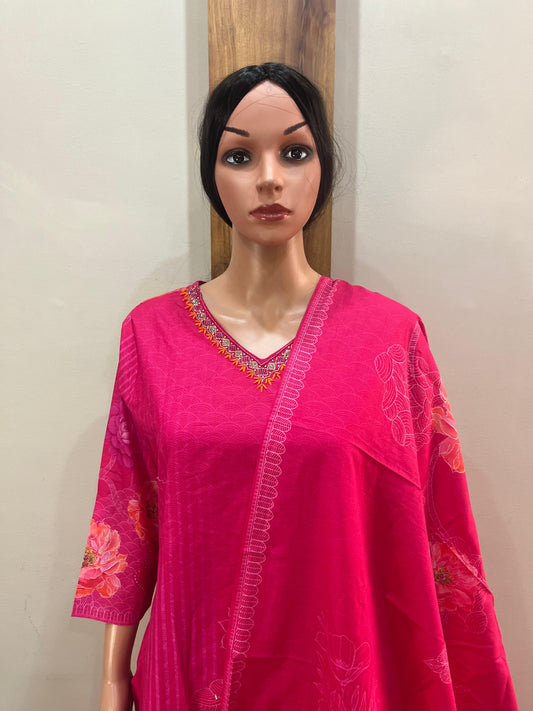 Pink embroidery cotton ds