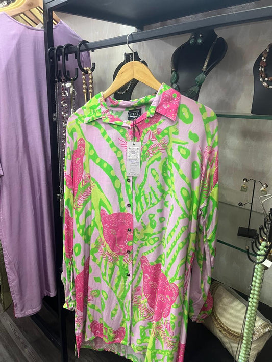 pink cotton silk co ord set